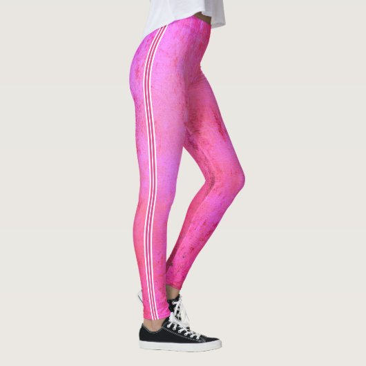 Shades van roze bruintextuur leggings (Rechts)
