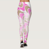 Shades van roze en bruin in flattering design leggings (Achterkant)