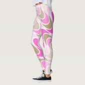 Shades van roze en bruin in flattering design leggings (Links)