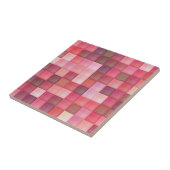 Shades van roze mozaïekverrijkt patroon tegeltje (Zijkant)