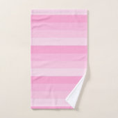 Shades van roze strepen bad handdoek (Handdoek)