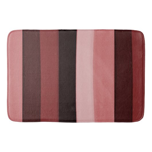 Shades van roze strepen badmat (Voorkant)