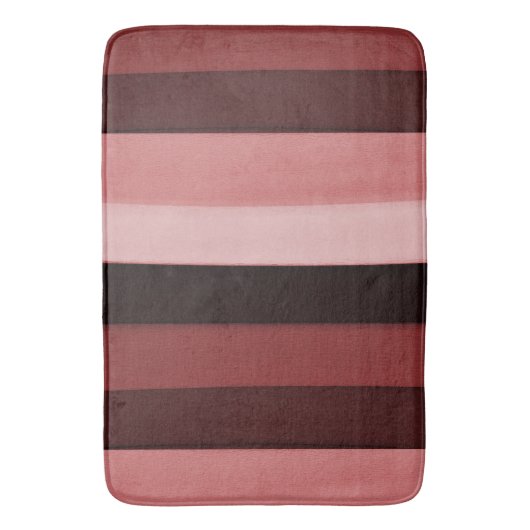 Shades van roze strepen badmat (Voorkant Verticaal)