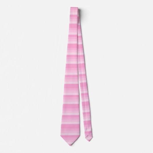 Shades van roze strepen stropdas (Voorkant)