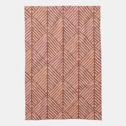 Shades van terracotta theedoek (Verticaal)