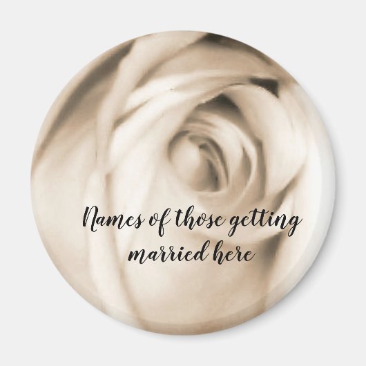 Shades van vanille roos magnet (Voorkant)