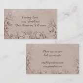 Shades van Visitekaartje van Tan, met bodemdruk (Voorkant / Achterkant)