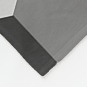 Shades van zwart-wit geometrische zeshoek fleece deken (Hoek)