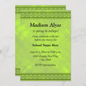 Shadesi's van groen Floral ontwerp weg om te colle Kaart (Voorkant / Achterkant)