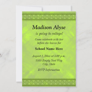 Shadesi's van groen Floral ontwerp weg om te colle Kaart