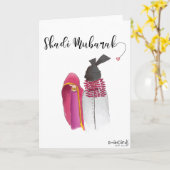 Shadi Mubarak aan Dulha Dulhan Kaart (Gele Bloem)