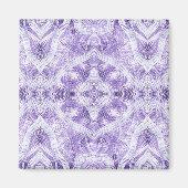 Shadow Abstract Violet Purple White Watercolor Art Magneet (Voorkant)