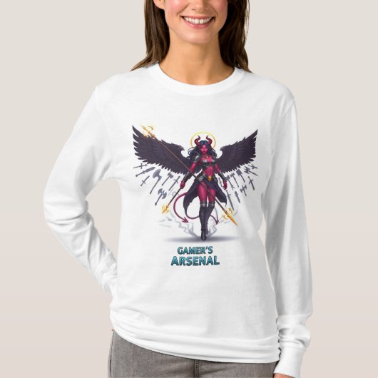 Shadow Arsenal: Devil Angel Gamer T-shirt (Voorkant)