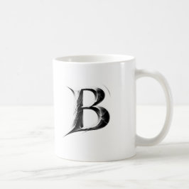 Shadow B – Donkere Letter B beker Koffiemok