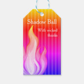 Shadow Ball Dark Fantasy Feestje | groene Papieren Cadeaulabel (Voorkant)