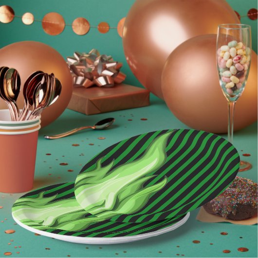 Shadow Ball Dark Fantasy Party | green Paper Cup Papieren Bordje (Multi)