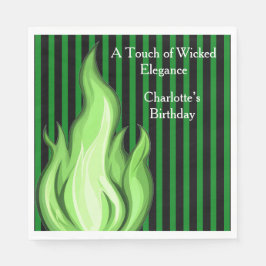 Shadow Ball Dark Fantasy Party | green Paper Cup Servet