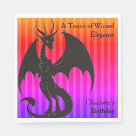 Shadow Ball Dark Fantasy Party | green Paper Cup Servet