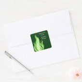 Shadow Ball Dark Fantasy Party | green Paper Cup Vierkante Sticker (Envelop)