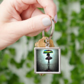 Shadow Ballerina met Umbrella Sleutelhanger (Hand)