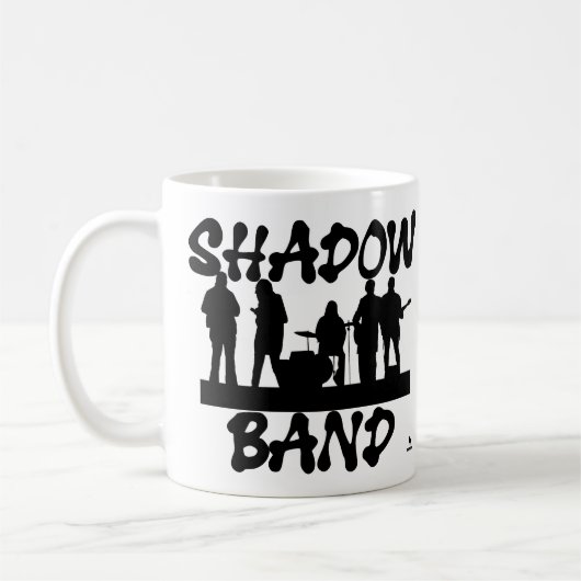 Shadow Band Fun Music Humor Slogan Koffiemok (Links)