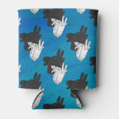 Shadow Billy Goat op Blue Blikjeskoeler (Voorkant)