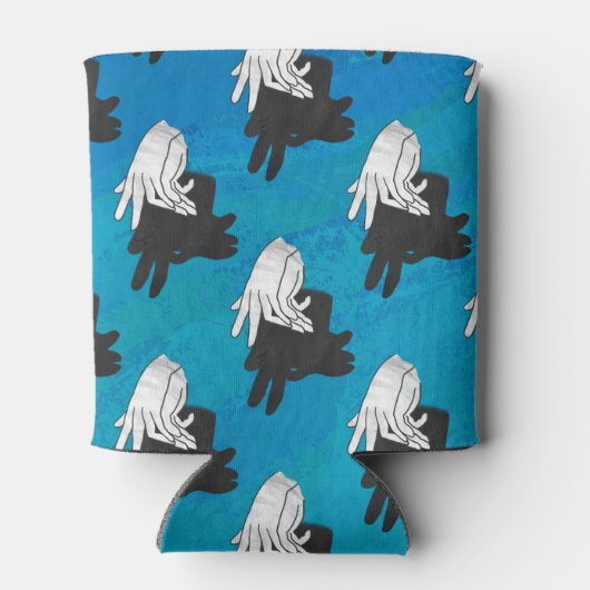 Shadow Billy Goat op Blue Blikjeskoeler (Achterkant)