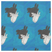 Shadow Billy Goat op Blue Stof (Close Up)