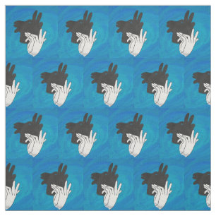 Shadow Billy Goat op Blue Stof