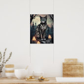 "Shadow" Black, Dag van de Dode Kat Poster (Keuken)