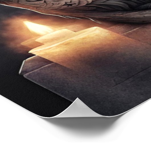 "Shadow" Black, Dag van de Dode Kat Poster (Hoek)