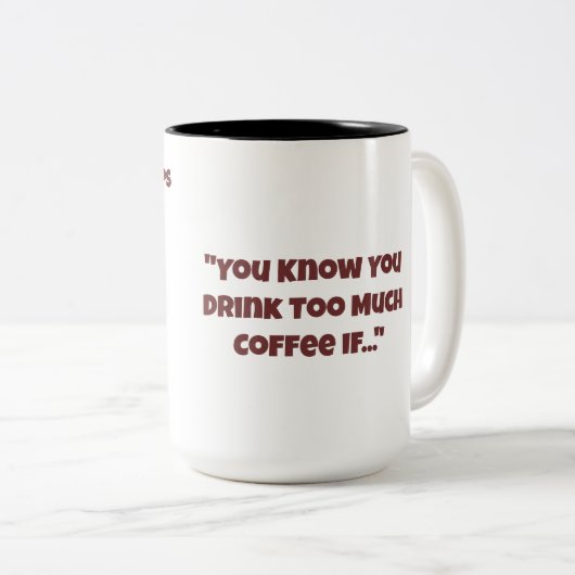 Shadow blijft je vragen om grappige mok te vertrag (Voorkant rechts)