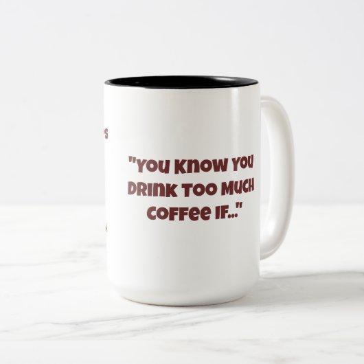 Shadow blijft je vragen om grappige mok te vertrag (Voorkant rechts)