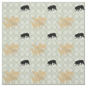 Shadow Border Collie Shadow Sheep Stof (Swatch)