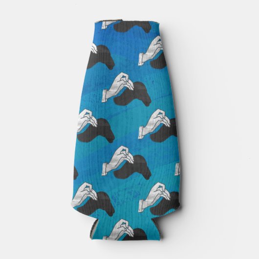 Shadow Camel op Blue Flesjeskoeler (Voorkant)