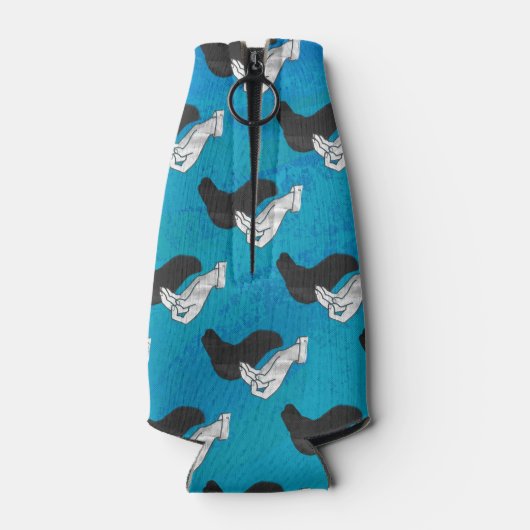 Shadow Camel op Blue Flesjeskoeler (Achterkant)