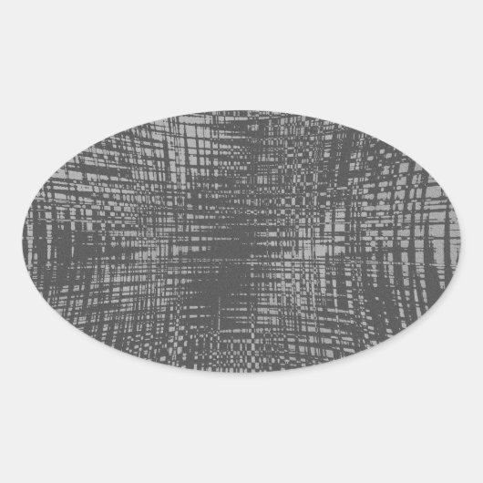 Shadow City Ovale Sticker (Voorkant)