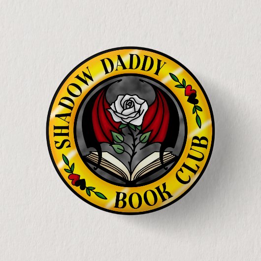 Shadow Daddy boekenclub badge Ronde Button 3,2 Cm (Voorkant)