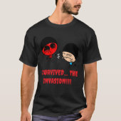 Shadow Demon Invasion Ik heb het overleefd DE INVA T-shirt (Voorkant)
