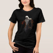 Shadow Demon with Burning Eyes Tri-Blend Shirt (Voorkant)