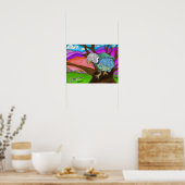 Shadow die Jackie volgt Poster (Keuken)