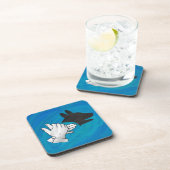 Shadow Dog op Blue Bier Onderzetter (Rechterzijde)