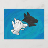 Shadow Dog op Blue Briefkaart (Voorkant)