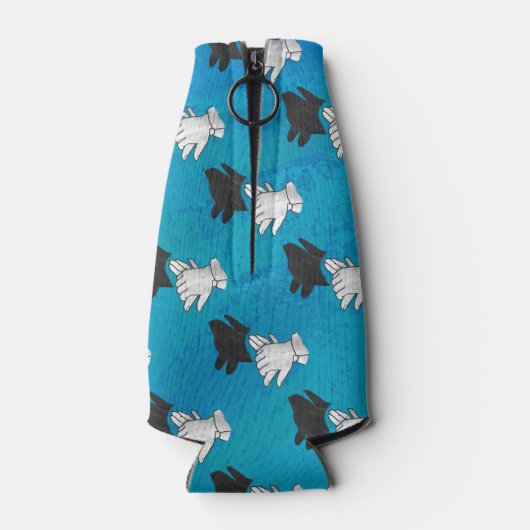 Shadow Dog op Blue Flesjeskoeler (Achterkant)