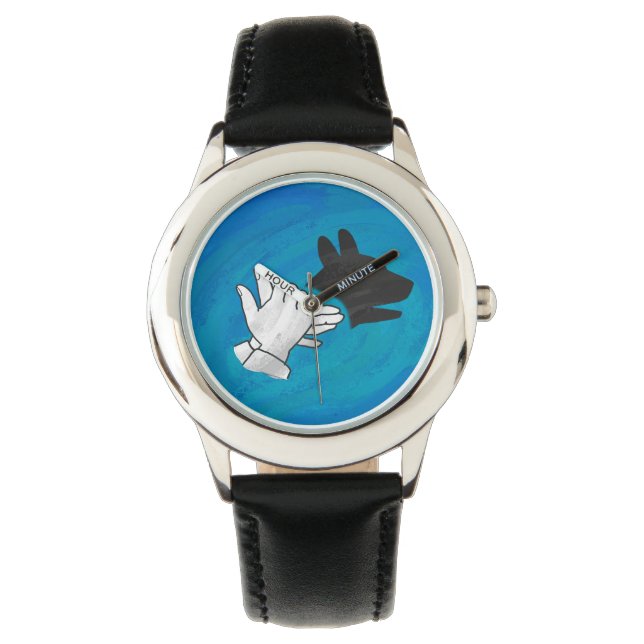 Shadow Dog op Blue Horloge (Voorkant)