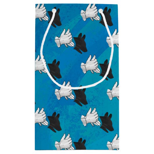 Shadow Dog op Blue Klein Cadeauzakje (Achterkant)