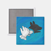 Shadow Dog op Blue Magneet (Voorkant / Achterkant)