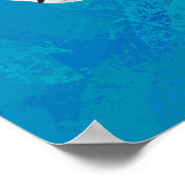 Shadow Dog op Blue Poster (Hoek)