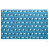 Shadow Dog op Blue Stof (Fat Quarter)
