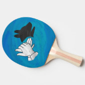 Shadow Dog op Blue Tafeltennisbatje (Zijkant)